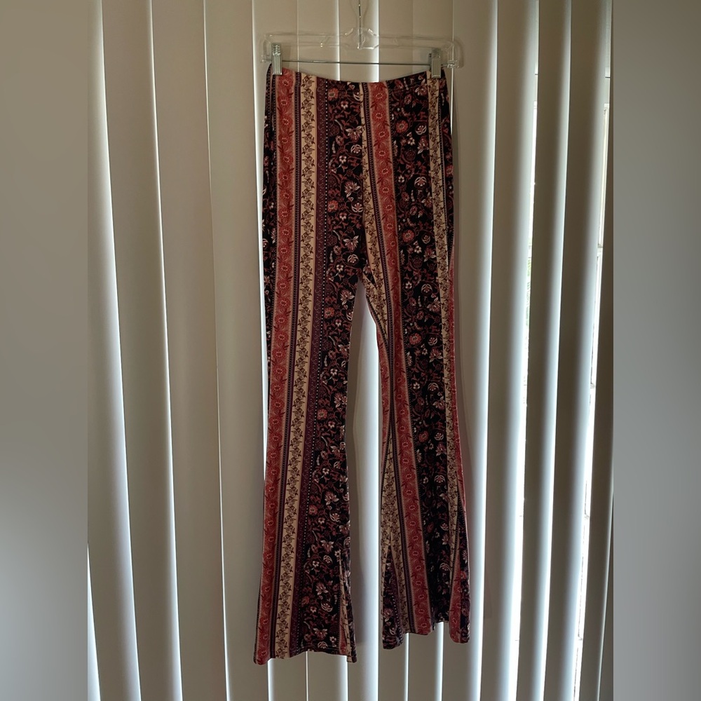 SHEIN Multicolor Floral Wide Leg Pants
